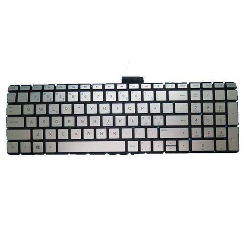 Laptop Keyboard For HP 15-CD001AU 15-CD001DS 15-CD002AU 15-CD002AX 15-CD002DS 15-CD003AU 15-CD003AX 15-CD004AU silver with backlight Without Frame Nordic NE