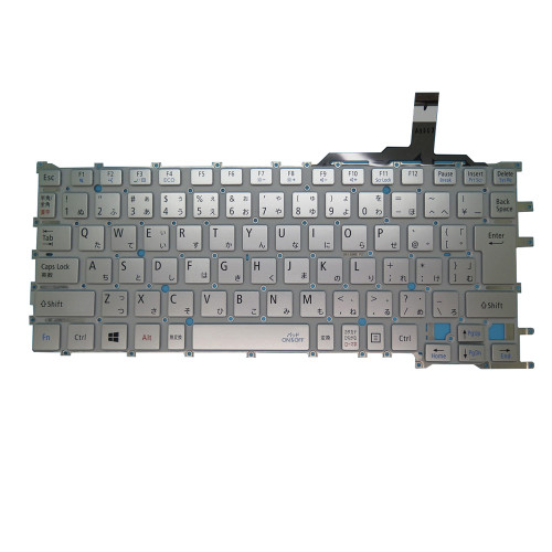 Laptop Keyboard For NEC VersaPro VKT16/GW-4 VKT16GW-4 PC-VKT16GWA4 PC-VKT16GWG4 PC-VKT16GV76L54 PC-VKT16GVG4LY4 Japanese JP JA Silver Without Frame New