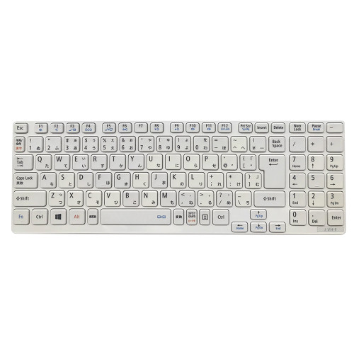 Laptop Keyboard For NEC VersaPro VJ20H/H-F VJ20HH-F PC-VJ20HHZDF PC-VJ20HHZEF PC-VJ20HHZNF VK20H/H-F VK20HH-F PC-VK20HHZEF PC-VK20HHZNF PC-VK20HHZDF Japanese JP JA White With Frame Used