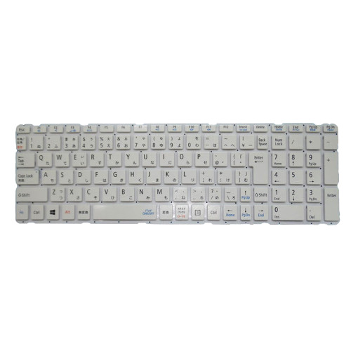 Laptop Keyboard For NEC LaVie GN165E/RC PC-GN165ERAC PC-GN165ERDC  PC-GN165ERGC PC-GN165ERLC Japanese JP JA White Without Frame New