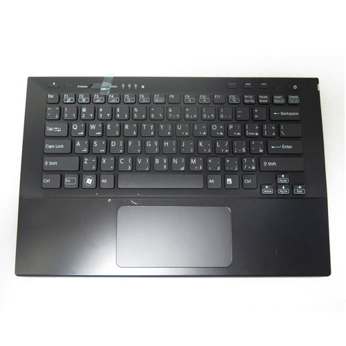 Laptop Palmrest For SONY For VAIO SVS13 SVS131 9Z.N6BLF.201 MP-11J53AOJ886 Black With English US Backlit keyboard Upper Case Used