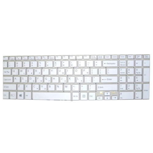 Laptop Keyboard For SONY For VAIO SVF152 SVF153 SVF1521M6E SVF1521N1E SVF1521N1R SVF1521N4E SVF1521N6E SVF1521NST SVF1521O4E SVF1521O6E SVF1521P1E Greece GK White Without Frame New