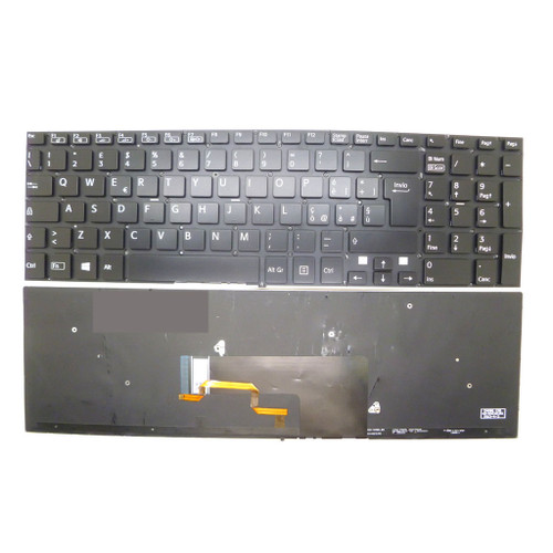 Laptop Keyboard For SONY For VAIO SVF152 SVF153 SVF1521Z1R SVF1521Z2E SVF1521Z4E SVF1521ZST Italian IT Black With Backlit New