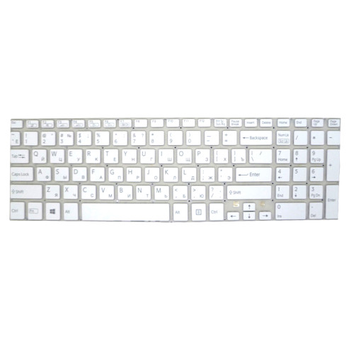 Laptop Keyboard For SONY For VAIO SVF152 SVF153 SVF1521G1E SVF1521G2E SVF1521G2R SVF1521G4E SVF1521G6E SVF1521G7E SVF1521GST SVF1521H1E SVF1521H1R Russia RU White Without Frame New