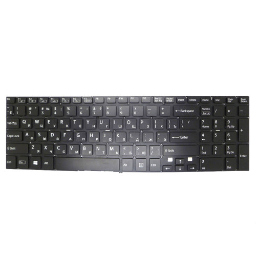 Laptop Keyboard For SONY For VAIO SVF152 SVF153 SVF1521H2E SVF1521H4E SVF1521H6E SVF1521HST SVF1521I4E SVF1521I6E SVF1521J1E SVF1521J1R SVF1521J2E Russia RU Black Without Frame New