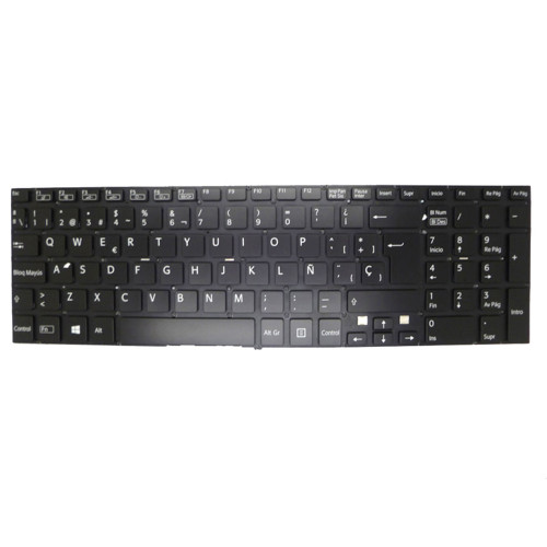Laptop Keyboard For SONY For VAIO SVF152 SVF153 SVF1521B4E SVF1521B4R SVF1521B6E SVF1521B7E SVF1521C2E SVF1521C4E SVF1521C5E SVF1521C6E SVF1521C7E Spanish SP Black Without Frame New