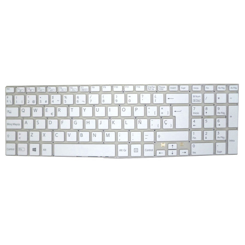 Laptop Keyboard For SONY For VAIO SVF152 SVF153 SVF1521G1E SVF1521G2E SVF1521G2R SVF1521G4E SVF1521G6E SVF1521G7E SVF1521GST SVF1521H1E SVF1521H1R Spanish SP White Without Frame New