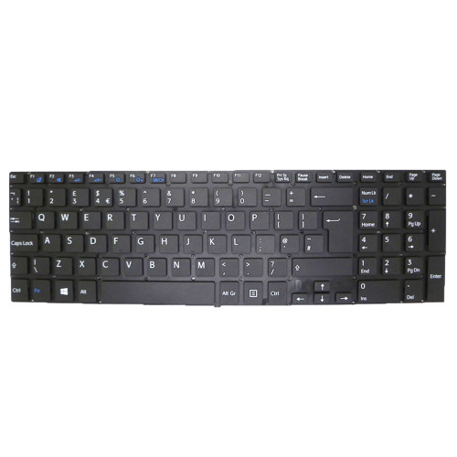 Laptop Keyboard For SONY For VAIO SVF152 SVF153 SVF1521T4E SVF1521TST SVF1521U4E SVF1521UST SVF1521V1E SVF1521V4E SVF1521V6E SVF1521VST SVF1521W1E United Kingdom UK Black Without Frame New