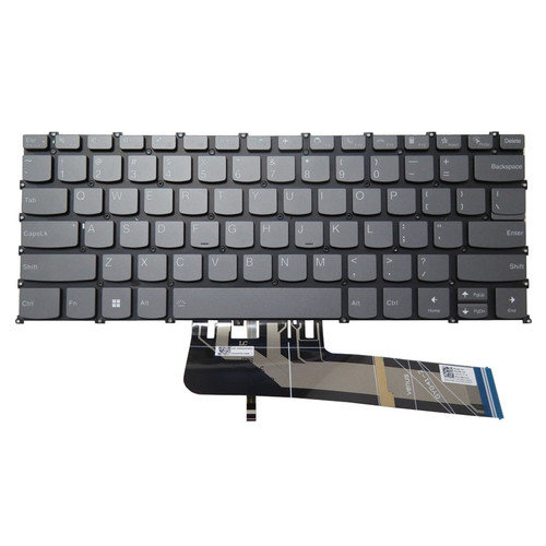 Laptop Keyboard For Lenovo Ideapad Yoga Slim 7 Pro-14ARH5 English US With Backlit Gray