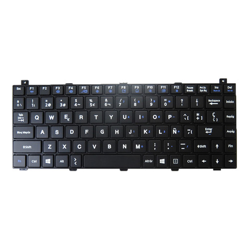 Laptop NO Backlit Keyboard For GETAC V110 G6 V110 G7 V110G6 V110G7 Spanish SP With Black Frame New