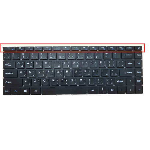 Laptop Keyboard For I-Life ZED AIR 14 IL.1401.4128GB.GWAES Black Without Frame Arabia AR