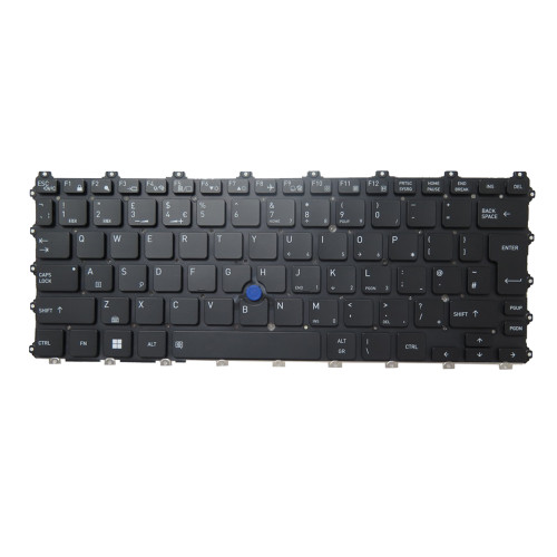Laptop Keyboard For Dynabook Portege X30L-J-10F X30L-J-10G X30L-J-10H X30L-J-10J X30L-J-10K X30L-J-118 X30L-J-11C X30L-J-11D X30L-J-11H X30L-J-183 X30L-J-184 United Kingdom UK Black With Backlit&Pointing New