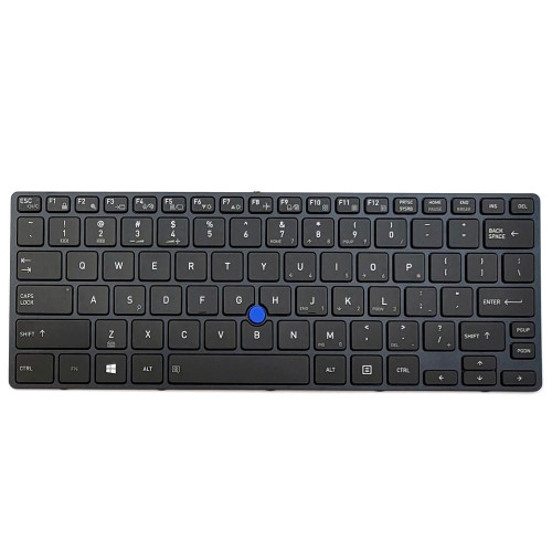 Laptop Keyboard For Toshiba Portege X30-D-10L X30-D-10V X30-D-10W X30-D-10X X30-D-10Z X30-D-118 X30-D-11U X30-D-12M X30-D-15F X30-D-162 X30-D-18F English US Black With Backlit&Pointing New