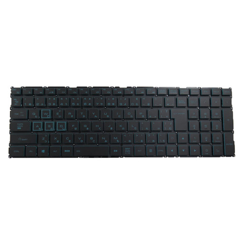 Laptop Blue Keycap Backlit Keyboard For LG 15G870 15GD870 LG15G87 Japanese JP NO Frame