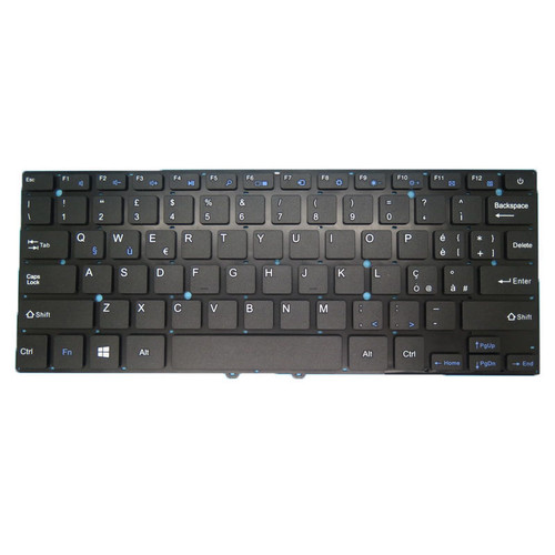 Laptop Keyboard For Toposh MB27716014-BZ PRDE-K2819 Italy IT Black