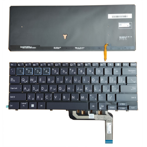 Laptop Keyboard For ASUS ExpertBook B7 Flip B7402 B7402F B7402FEA B7402FVA B7402FBA 9Z.NJYBU.90P 0KNX0-162CFS00 Black Farsi FS With Backlit