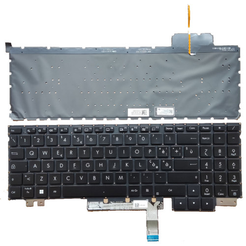 Laptop Keyboard For ASUS ProArt StudioBook Pro 16 OLED W5600 W5600Q2A Italian IT Black With Backlight