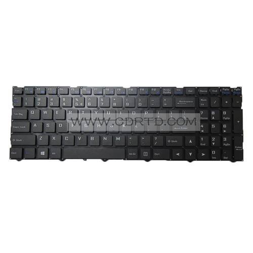 Laptop No Backlit Keyboard For CLEVO CVM18H8300-430 6-80-N15Z3-010-1 WIN8 English No Frame