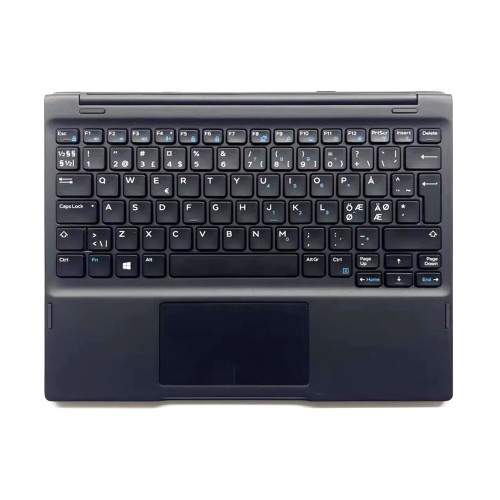 Keyboard Dock Cover Case For DELL Latitude 7285 K17M 0DH7J7 DH7J7 With Nordic NE Keyboard Black New