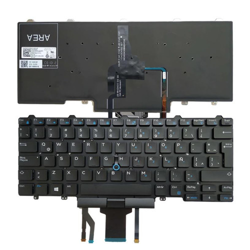 Laptop Keyboard For DELL Latitude 5480 5488 5490 5491 5495 7480 7490 Latin America LA With Backlit&Pointing New