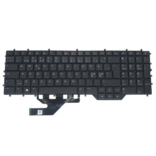 Laptop Keyboard For Alienware M17 R2 / M17 R3 / M17 R4 0NM44Y NM44Y NSK-QHABC PK132KG1A24 Nordic NE Black With Backlit New