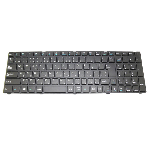 Laptop Replacement Keyboard For Diginnos Critea VF-AGKR Japanese JP JA Black With Frame Used