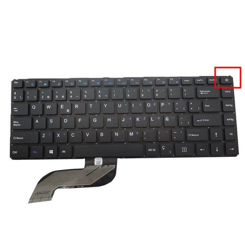 Laptop SP Keyboard For Jumper For EZBook S5 14' Spanish SP NO Frame Empty 2 Pins With power button