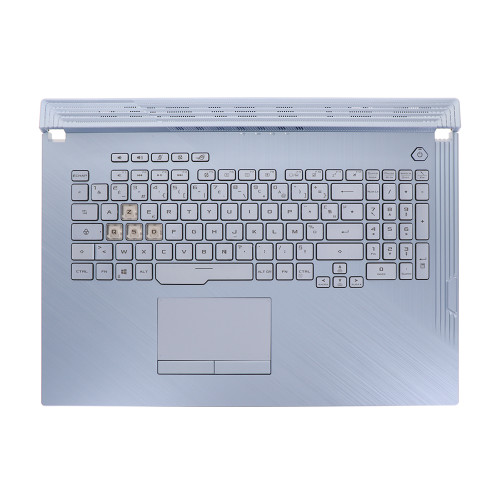 Laptop PalmRest&keyboard For ASUS PX731GU Ice Blue Top Case French glacier blue AZERTY backlit keyboard with transparent keys