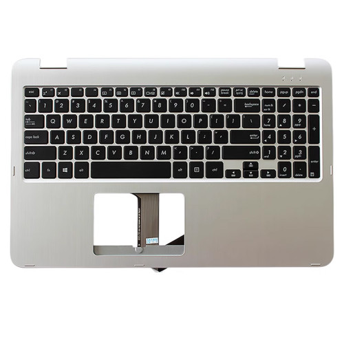 Laptop PalmRest&keyboard For ASUS TP501UA TP501UAM TP501UB TP501UQ TP501UQK silver top case Black United States US Keyboard