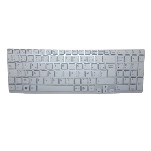 Laptop Keyboard For SONY For VAIO SVE15 SVE1512H6E SVE1512I1E SVE1512J1E SVE1512J6E SVE1512K1E SVE1512K1R SVE1512L1R SVE1512M1E French FR White With Frame New