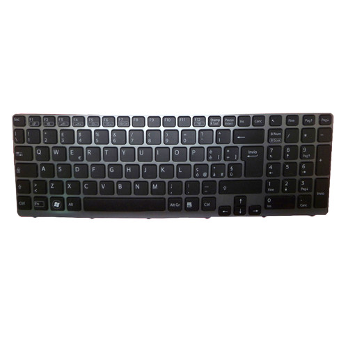Laptop Keyboard For SONY For VAIO SVE15 SVE1513F4E SVE1513G1E SVE1513G4E SVE1513H1E SVE1513H4E SVE1513I4E SVE1513J1E SVE1513K1E Italy IT Black With Backlit Gray Frame New