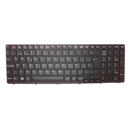 Laptop Keyboard For SONY For VAIO SVE15 SVE1512S1E SVE1512S1R SVE1512T1E SVE1512U1E SVE1512W1E SVE1512W1R SVE1512X1E SVE1512X9E Spanish SP Black With Frame New