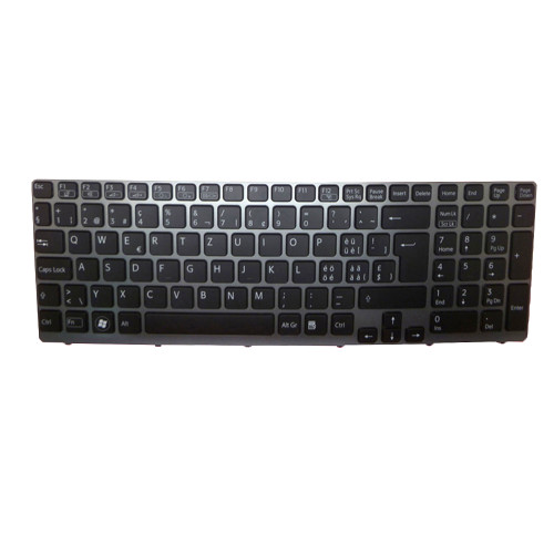 Laptop Keyboard For SONY For VAIO SVE15 SVE1513C4E SVE1513C5E SVE1513D1E SVE1513D4E SVE1513E1R SVE1513E4E SVE1513E9E SVE1513F1E Swiss SW Black With Backlit Gray Frame New