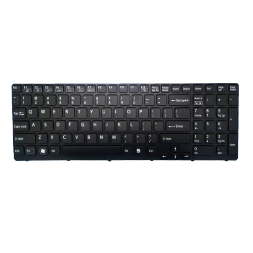 Laptop Keyboard For SONY For VAIO SVE15 SVE15111EN SVE15113EG SVE15113EN SVE15115EG SVE15115EN SVE15116EN SVE15117FG SVE15117FGB English US Black With Frame New