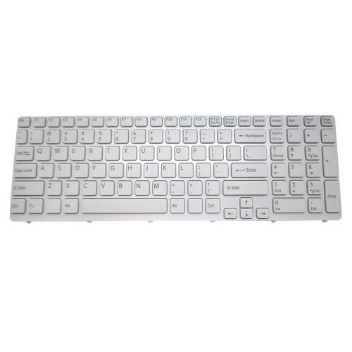 Laptop Keyboard For SONY For VAIO SVE15 SVE15135CN SVE15135CXP SVE15135CXW SVE15136CN SVE15136CV SVE15137CG SVE15137CGP English US White With Frame New