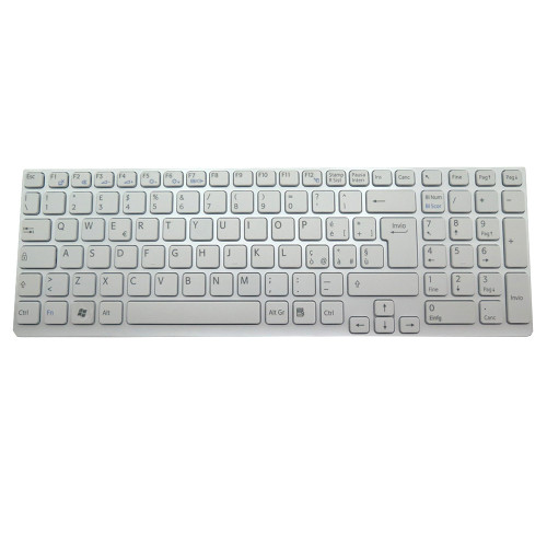 Laptop Keyboard For SONY For VAIO SVE151 SVE17 SVE17132CT SVE17133CT SVE1713A1E SVE1713A4E SVE1713A4R SVE1713A6E SVE1713B4E SVE1713C1E Italy IT White With Frame New