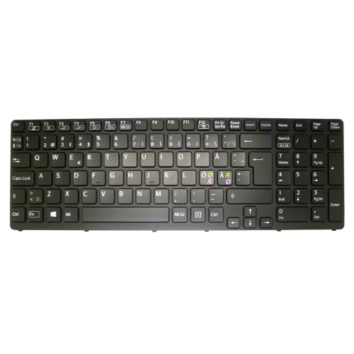 Laptop Keyboard For SONY For VAIO SVE151 SVE17 SVE1713R1E SVE1713S1E SVE1713S1R SVE1713T1E SVE1713U1E SVE1713V1E SVE1713V1R SVE1713W1E Nordic NE Black With Backlit Frame New