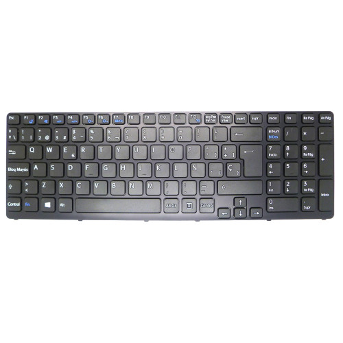 Laptop Keyboard For SONY For VAIO SVE151 SVE17 SVE1711A4E SVE1711B4E SVE1711C5E SVE1711F1E SVE1711G1E SVE1711G1R SVE1711H1E SVE1711J1E Spanish SP Black With Frame New