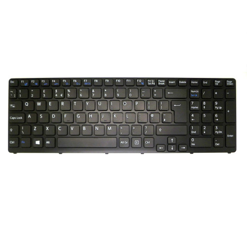 Laptop Keyboard For SONY For VAIO SVE151 SVE17 SVE17132CT SVE17133CT SVE1713A1E SVE1713A4E SVE1713A4R SVE1713A6E SVE1713B4E SVE1713C1E United Kingdom UK Black With Frame New