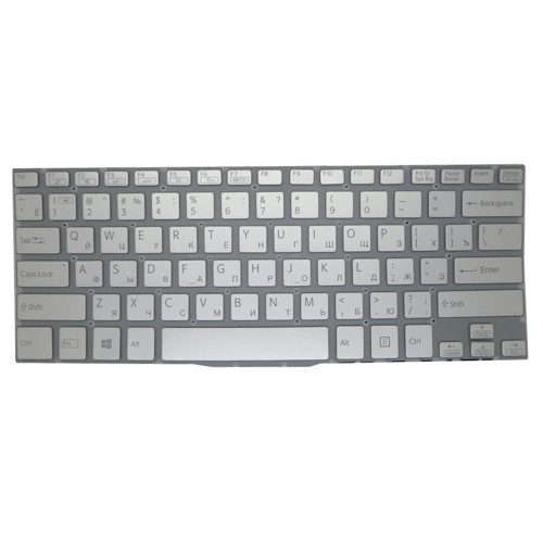 Laptop Keyboard For SONY For VAIO SVF13N SVF13N2L2R SVF13N2M2E SVF13N2X2R SVF13N2Y2E SVF13N2Y9E Russia RU Silver Without Frame New