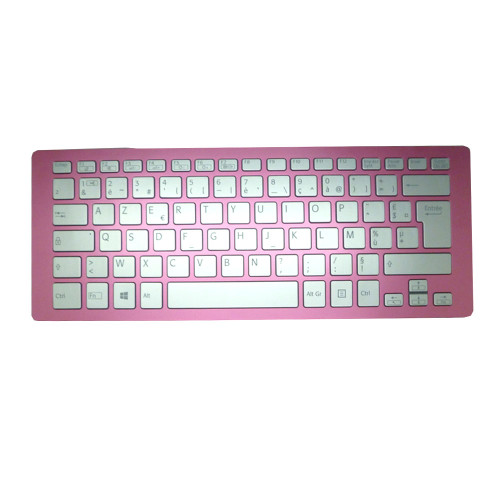 Laptop Keyboard For SONY For VAIO SVF15N SVF15N15ST SVF15N17ST SVF15N1A4E SVF15N1A4R SVF15N1B4E SVF15N1B4R SVF15N1C4E SVF15N1C5E French FR Silver With Backlit Pink Frame New