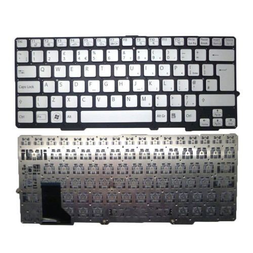 Laptop Keyboard For SONY For VAIO SVS13 SVS131 SVS13A2Z9E SVS13A2Z9R SVS13A3A4E SVS13A3B4E SVS13A3C5E SVS13A3M9R SVS13A3V9R SVS13A3W9E SVS13A3X9E United Kingdom UK Silver New