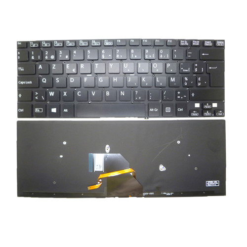 Laptop Keyboard For SONY For VAIO SVF14 SVF1421F4E SVF1421G4E SVF1421H4E SVF1421L1E SVF1421P2E SVF1421S1E Belgium BE Black With Backlit New