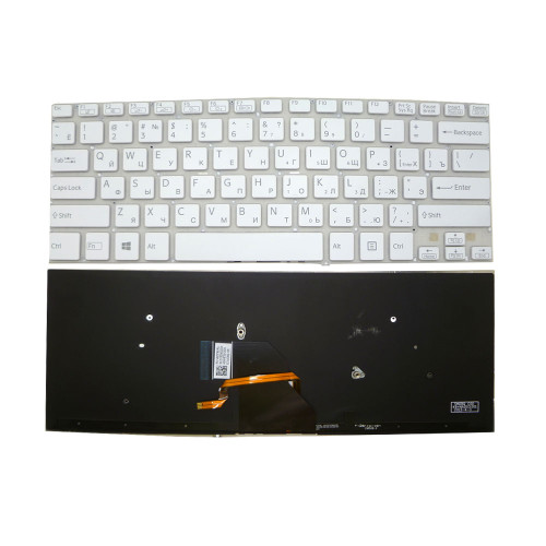 Laptop Keyboard For SONY For VAIO SVF14 SVF1421F4E SVF1421G4E SVF1421H4E SVF1421L1E SVF1421P2E SVF1421S1E Russia RU White With Backlit New