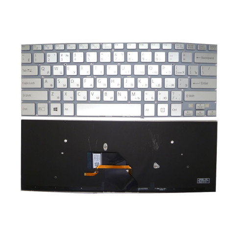 Laptop Keyboard For SONY For VAIO SVF14 SVF1421V1E SVF1421X1E SVF1421X2E SVF1421Z2E SVF1421TST SVF1421E4E Russia RU Silver With Backlit New