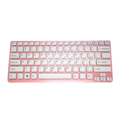 Laptop Keyboard For SONY For VAIO SVE141 SVE14118FXP SVE141190X SVE1411AGN SVE1411BFXP SVE1411DFXP SVE1411JFXP SVE1411MFXP English US White With Pink Frame New