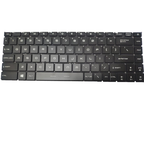 Laptop No Backlit Paper Keyboard For MSI Raider GE67 HX 12U 12UH 12UGS GE-1545 English US Without Frame