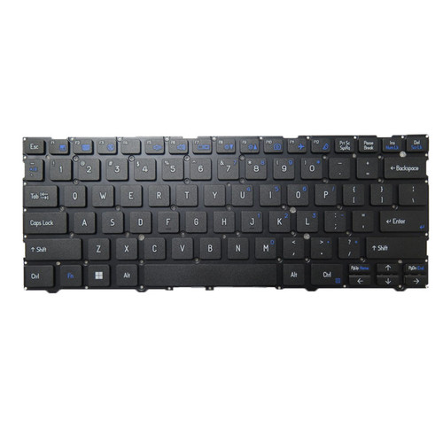 Laptop No Backlit Keyboard For CLEVO NL40CU NL40GU NL40LU NL40MU NL40MU1 NL40MU2 NL40AUX English US Black No Frame