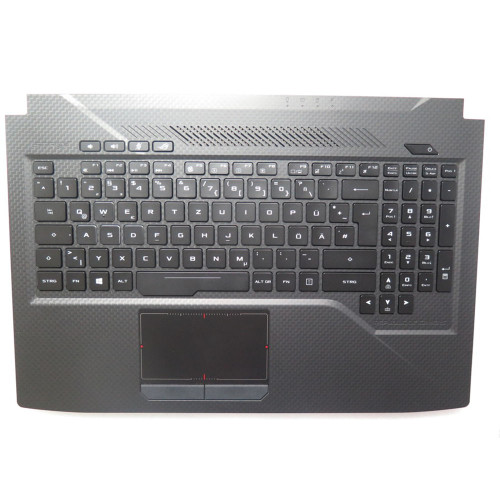 Laptop PalmRest&keyboard For ASUS V170162A UK HF-B IRI 2 V170162AK1 GR 0KN1-3G1GE11 0KNB0-661AGE00 13NB0G51AP0501 13N1-3GA0401 0A 0K06-000G0A2 Black Top Case Black With RGB Backlit German GR QWERTZ keyboard