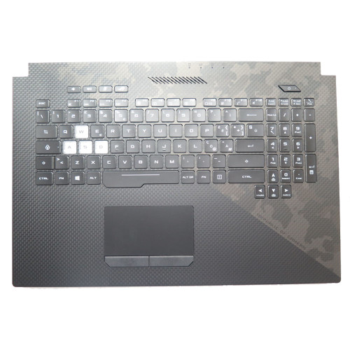 Laptop PalmRest&keyboard For ASUS V170162JE1 IT 0KN1-5B1IT21 0KNR0-661GIT00 13N1-5BA0301 13NR00N0AP0201 13NR00N0P06X11 Black Top Case Backlit Black Italian IT Keyboard